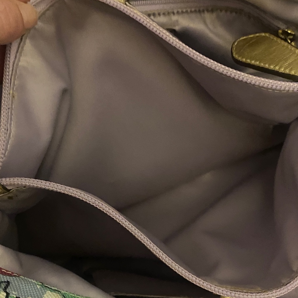 Coach limited edition Ashley Iris Floral  Hobo Floral Satchel Gold Trim f16259 - Picture 8 of 11